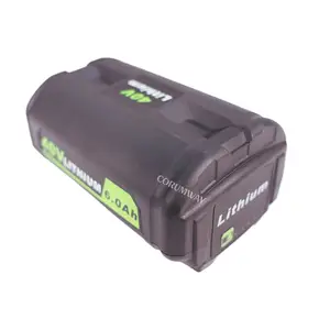 40V 240Wh 6.0Ah Cordless Power Tools Battery For Ryobi OP4040 OP40401 OP4050 OP4060A OP40601 Lithium Ion Battery With LED Light