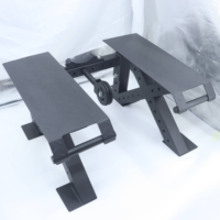Nueva Plataforma de Remo en Forma de T de Metal, Soporte Multifuncional Integrado para Entrenamiento de Espalda y Remo, Uso Comercial, 300 kg