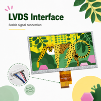 Hochhelles LVDS IPS TFT LCD-Modul 7,0 Zoll 1024x600 Kundenspezifisches LCD-Display für Industrielle HMI-Terminals