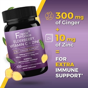 Vitaminas C y E de Saúco, Zinc, Omega 3, Luteína y Zeaxantina, 120 Cápsulas, Apoyo Inmunológico - Product Image 5