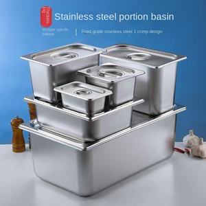 وعاء تقسيم الطعام مربع الشكل من الفولاذ المقاوم للصدأ مع غطاء، آمن للاستخدام في الميكروويف، سميك، بتصميم حافة ملفوفة من الدرجة الغذائية، بأسلوب عصري - Product Image 3