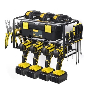 garage tool organizer garden tool Drill Storage Holder Rack Metal Wall Mount Power garden tool display rack