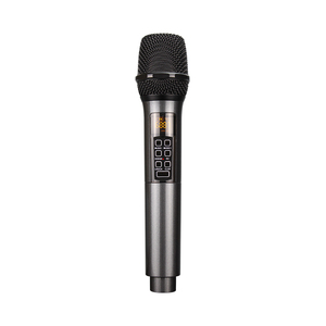 Microphone dynamique sans fil rechargeable longue portée UHF, microphone portable avec fonction d'écho pour karaoké à domicile, fête et karaoké familial - Product Image 2