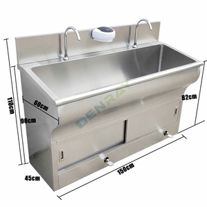 Fregadero Quirúrgico de Acero Inoxidable con Pedal de Inducción para Lavado de Manos, para Hospitales, Precio de Fregadero Médico en Guangzhou - Product Image 4