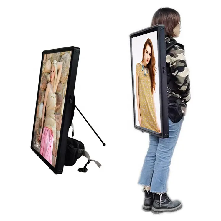 LCD Digital Walker Billboard Backpack Walking Billboard Human Walking Advertising Billboard