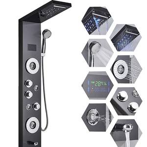 Colonna Doccia Smart da Parete di Lusso con 5 Funzioni, Display LED della Temperatura, Soffione a Pioggia e Illuminazione LED - Product Image 3