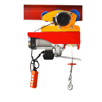 Nouvelle vente chaude Mini palan électrique 1 tonne PA Câble métallique Grue de levage 220V Télécommande