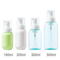 Bouteille Pompe Populaire en Mousse PET à Épaules Rondes, Emballage Plastique pour Cosmétiques et Soins Personnels 150ml 200ml 300ml 500ml