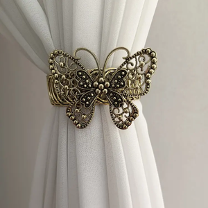 New Sang Trọng Hiện Đại Chất Lượng Cao Kim Loại Bướm Phong Cách Rèm <span class=keywords><strong>Tieback</strong></span> Rèm Phụ Kiện Móc - Product Image 4