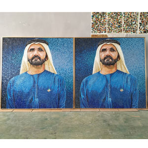 Modello di figura murale di arte della parete del mosaico di vetro fatto a mano moderno - Product Image 3