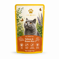 Personnalisé 121 ° Sachet Doypack en aluminium laminé de qualité alimentaire pour emballage de nourriture humide pour animaux de compagnie, résistant aux hautes températures