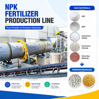 Ligne de production d'engrais NPK pour DAP MAP KCl avec granulation à tambour rotatif pour les usines d'engrais à grande échelle