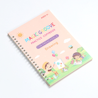 Ensemble de cahiers d'exercices Stock Magic Groove, 4 cahiers avec stylo, ensemble de cahiers d'exercices pour enfants d'âge préscolaire