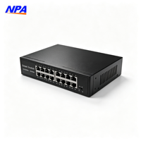 Commutateur réseau 16 ports 10/100 Mbps, boîtier métallique, commutateur Ethernet de bureau, Plug and Play pour caméra IP CCTV AP-5016