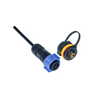 M25 M20 M16 Push Verrouillage 2 3 4 5 Pin Rallonge Câble Prise Circulaire Assembler Câble Fil Splice Connecteur