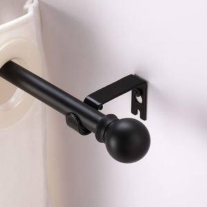 Juego <span class=keywords><strong>de</strong></span> Barras para Cortinas Decorativas Modernas <span class=keywords><strong>de</strong></span> 28-48 Pulgadas, 5/8 Pulgadas, Negro Mate, con Soporte <span class=keywords><strong>de</strong></span> Metal Resistente - Product Image 3