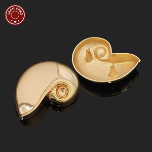 Botones Metálicos con Vástago, Botones Personalizados con Formas Irregulares, Logotipo Grabado, Botón de Perla Dorada para Ropa - Product Image 5