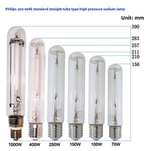 Lampe au sodium haute pression <span class=keywords><strong>Philips</strong></span> Son-T 70W 150W 250W 400W <span class=keywords><strong>1000W</strong></span> E40 Tube droit à lumière jaune Ampoule T46 Lampe aux halogénures métalliques - Product Image 2