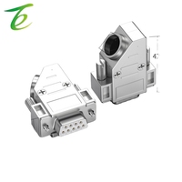 Connecteur de port série DB9 mâle et femelle à 9 broches, coque métallique à 45 degrés, tête COM, connecteur RS232, prise 485, biseauté