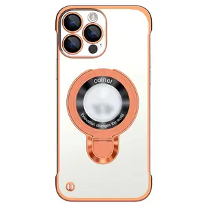 Fundas de teléfono móvil magnéticas con soporte de alta calidad para iPhone 15 14 13 12 11 Pro Max Lens Protection Phone Cover