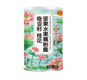 500g soupe d'amidon de lotus aux graines de chia osmanthus de haute qualité