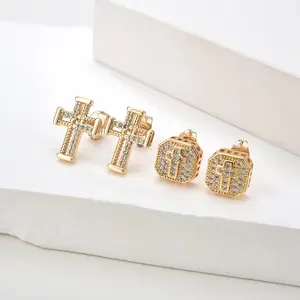 Elfic Cross Earrings Accessories Women Fashion Jewelry Earrings Classic Vintage Fashion Jewelry Stud Earrings