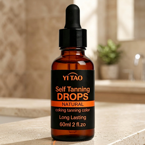 Gotas bronceadoras orales, 60 ml, con beta-caroteno y tirosina añadidos. Fórmula natural que crea una piel radiante de tono trigo bajo la luz solar. - Product Image 1