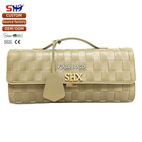 Sac fourre-tout de luxe pour femme en cuir véritable SHX, personnalisable OEM/ODM, avec fermeture ouverte et doublure en polyester, idéal pour les cadeaux d'affaires