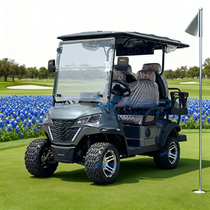 Carro de Golf Eléctrico Gris de Cuatro Plazas 2026, Vehículo Turístico para Hoteles, Autobús Turístico de Cuatro Ruedas con Certificación CE, Vehículo Turístico Eléctrico - Product Image 2