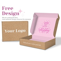 Guangzhou Rosa rectángulo a todo color impreso cartón corrugado flauta peluca maquillaje caja de embalaje de papel cosmético