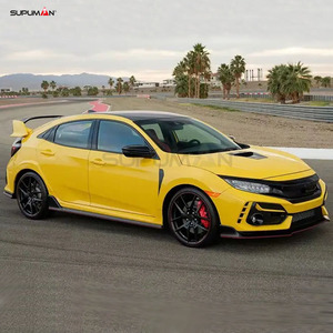 SPM marque pare-chocs diffuseur Spoiler jupe latérale 2016 2017 <span class=keywords><strong>2018</strong></span> 2019 2020 2021 pour <span class=keywords><strong>Honda</strong></span> Civic <span class=keywords><strong>Type</strong></span> R 1-1 Style Kit de carrosserie accessoires - Product Image 4