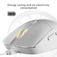 Ratón Inalámbrico Clásico BT 2.4G de Modo Dual, Ratón Óptico Inalámbrico Recargable para Computadora Portátil, Ratón para Juegos RGB