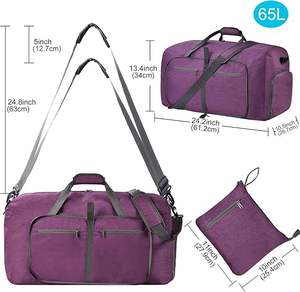 <span class=keywords><strong>Felipe</strong></span> Varela Duffle Bag Bolsas de lona de viaje plegables Bolsas de lona impermeables - Product Image 4