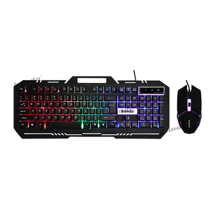 Diskon besar kualitas tinggi Mouse Keyboard Kombo Gaming komputer kantor grosir Keyboard berkabel dan Mouse kombo