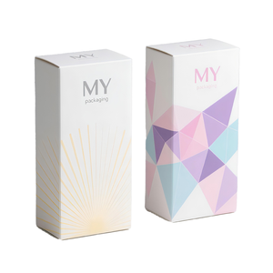 Cajas <span class=keywords><strong>de</strong></span> <span class=keywords><strong>Cartón</strong></span> Personalizadas con Diseño Geométrico Elegante en Tonos Pastel Radiantes para Suministros <span class=keywords><strong>de</strong></span> Belleza y Cuidado <span class=keywords><strong>de</strong></span> la Piel, Modelo Delfín - Product Image 1