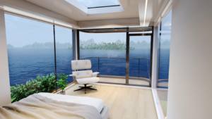 Çift katmanlı modüler çelik yapı nefes alan kapsül otel yatak odası daire seyahat turistik ev için - Product Image 5