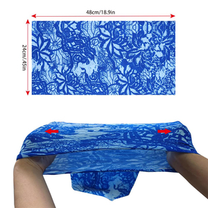 Bufanda de algodón de alta calidad al por mayor, pañuelo de tubo personalizado, logotipo personalizado, forma cuadrada, cualquier tamaño, polaina de cuello sin costuras - Product Image 3