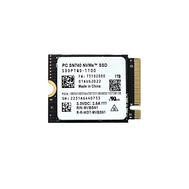 SN740 2TB 1TB 512G 256G SSD M.2 2230 2242 Gen4 PCIe 4.0 X4 NVMe Solid State Drive 100-200MB/s Write Speed Microsoft Surface
