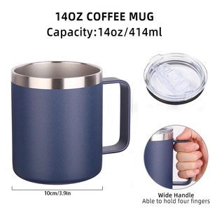 Taza de Acero Resistente para Aventuras con Asa Cómoda para Café, Sopa y Uso al Aire Libre, Taza de Viaje, Taza de Camping, Taza con Asa - Product Image 2
