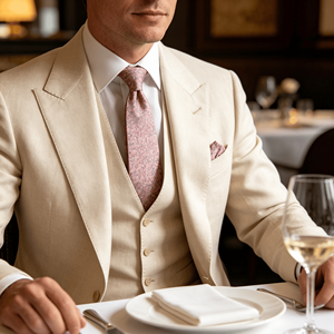 Corbatas de Seda Italiana Personalizadas de Alta Calidad, con Diseño a Rayas, Tejido Jacquard, para Hombre - Product Image 1