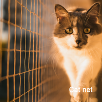 Filet pour chat en polyester avec revêtement, barrière en maille durable et imperméable pour animaux de compagnie, montage facile, anti-corrosion