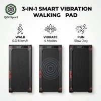 Tapis de marche intelligent 3-en-1, marche, vibration, course, tapis de course sous le bureau, 120V US, pliable pour la maison et le bureau