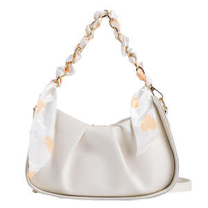 Bolso bandolera popular, último diseño, bolso de mano con decoración de bufanda para mujer, bolso de hombro de moda para invierno - Product Image 1