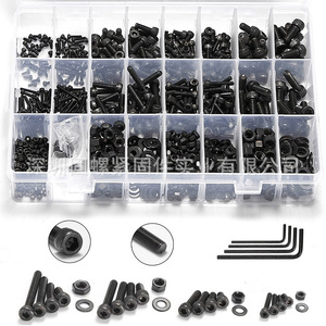 304 Stainless Steel M2 M3 M4 Hex <b>Socket</b> Button Head Cap <b>Screws</b> Nuts Washers Kit 1290pcs - Product Image 3