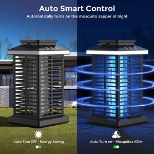 Nuevo diseño 2025 Mosquito Zapper 2 en 1 Bug Zapper portátil y recargable con batería de 4000mAh 4000V para Patio - Product Image 5