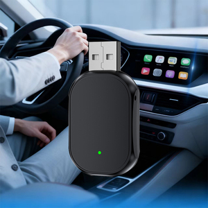 Adaptador Inalámbrico Carplay Portátil Mini Negro 2 en 1 para Conectividad en el Automóvil - Product Image 1