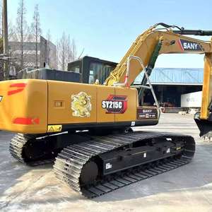 รถขุดตีนตะขาบ SANY SY215 มือสอง ได้รับการรับรองมาตรฐาน CE น้ำหนัก 21.5 ตัน พร้อมเครื่องยนต์คัมมินส์ ปั๊มและเกียร์ยูเคน เครื่องจักรจีน - Product Image 1
