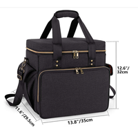 Borsa per il trasporto di dischi in vinile custodia per album in vinile, con divisori per dischi fino a 60 dischi LP, supporto per dischi in vinile per i viaggi