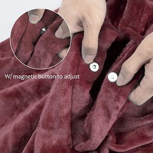 Manta Poncho <span class=keywords><strong>Herpa</strong></span>, Súper Suave y Cómoda, Manta de Felpa para Adultos, Mujeres, Hombres y Niños, Manta Envolvente de 200 x 140 cm - Product Image 2