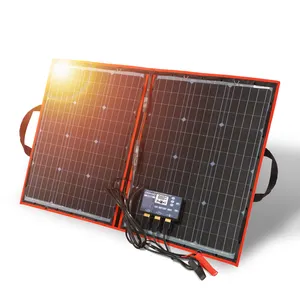 欧洲畅销100W 18v柔性便携式太阳能电池板充电手机Usb充电12v户外太阳能